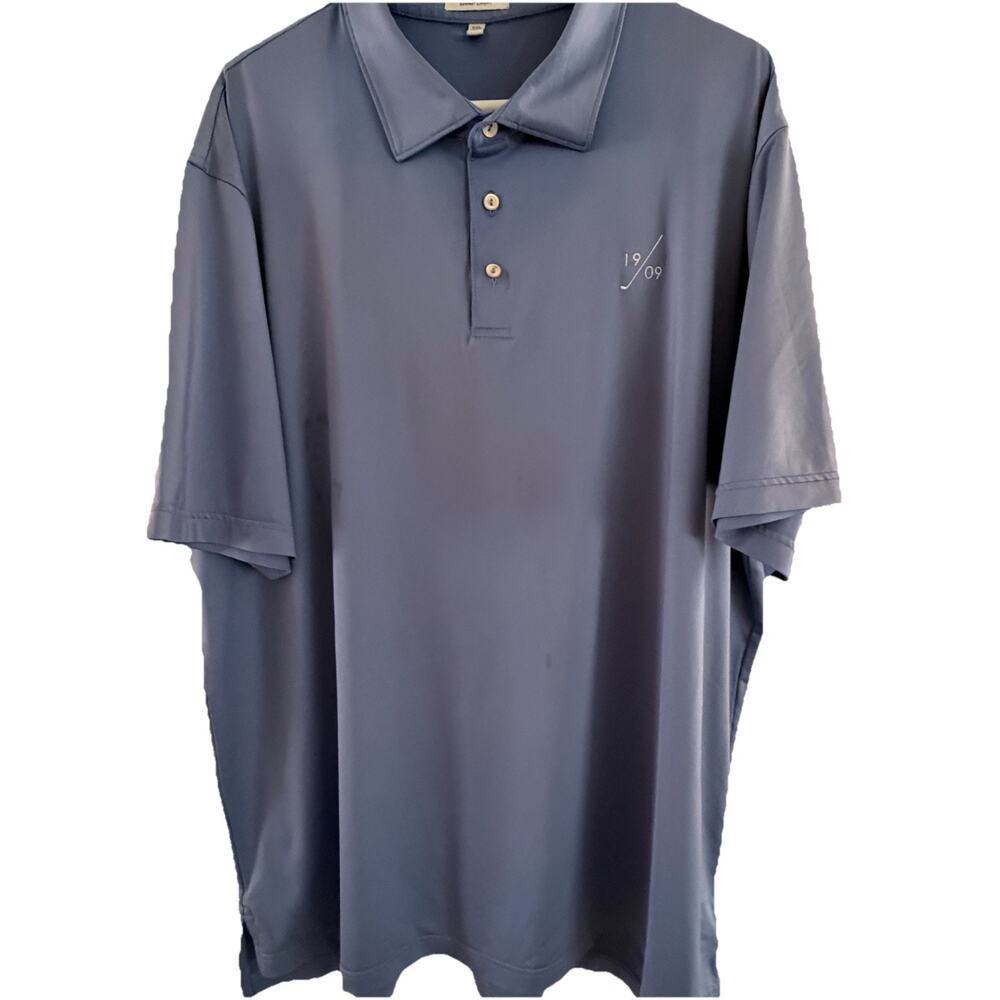 Peter Millar Summer Comfort Polo Short Sleeve Size 2XL Men’s Blue Polo